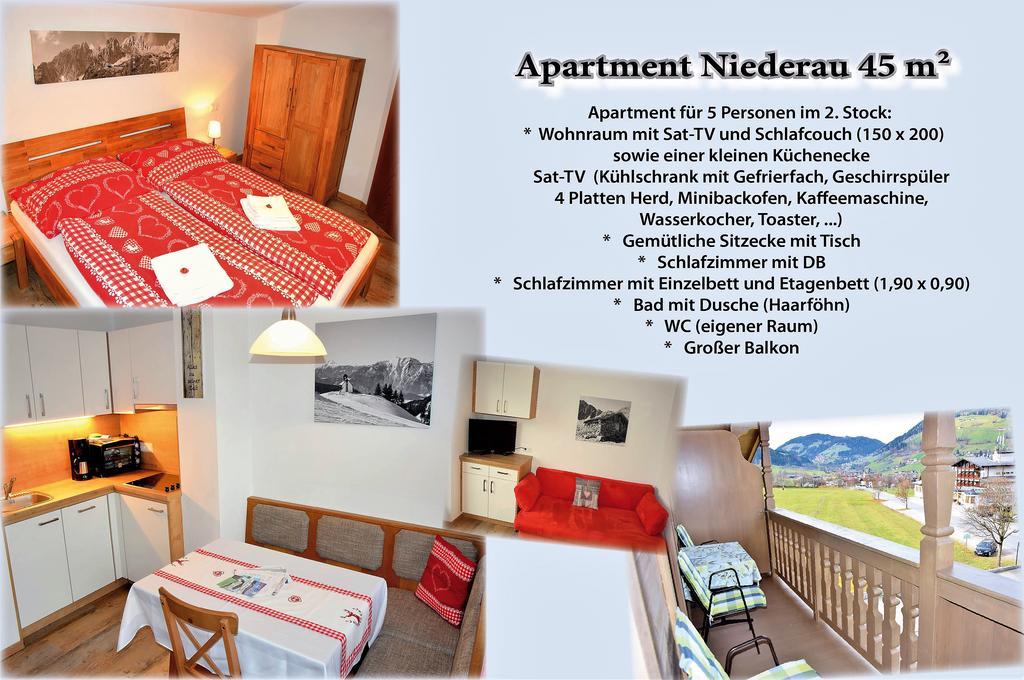 Tennladen Apartments Niederau Exterior photo