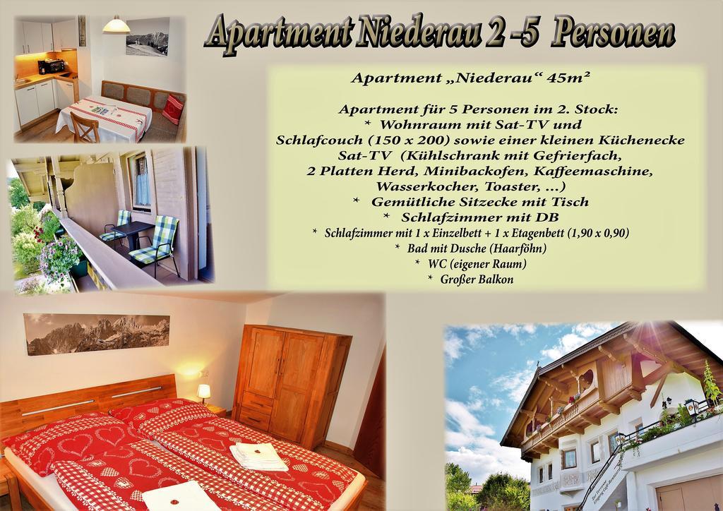 Tennladen Apartments Niederau Exterior photo